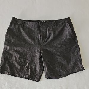 Toes On The Nose Charcoal Flat Front Men's Shorts Size 36